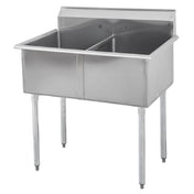 Sapphire Manufacturing SMSQ2421-2 Budget Sink Two Compartment 51"W X 24-1/2"D