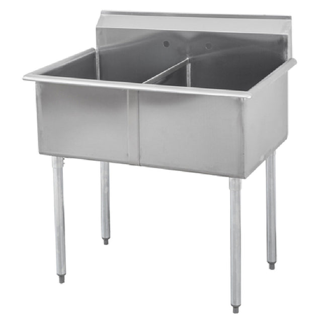 Sapphire Manufacturing SMSQ2421-2 Budget Sink Two Compartment 51"W X 24-1/2"D