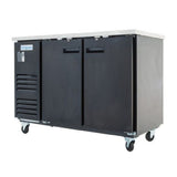 Empura E-KBB60-2-27 - Back Bar Cooler, 2 Swing Solid Doors, 58 3/4"W X 27 5/8"D X 42 1/2"H