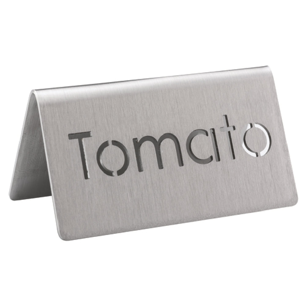 Service Ideas 1C-BF-TOMATO-MOD Beverage ID Tent "Tomato" 1-1/2"H X 3"W