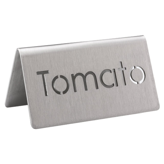 Service Ideas 1C-BF-TOMATO-MOD Beverage ID Tent "Tomato" 1-1/2"H X 3"W