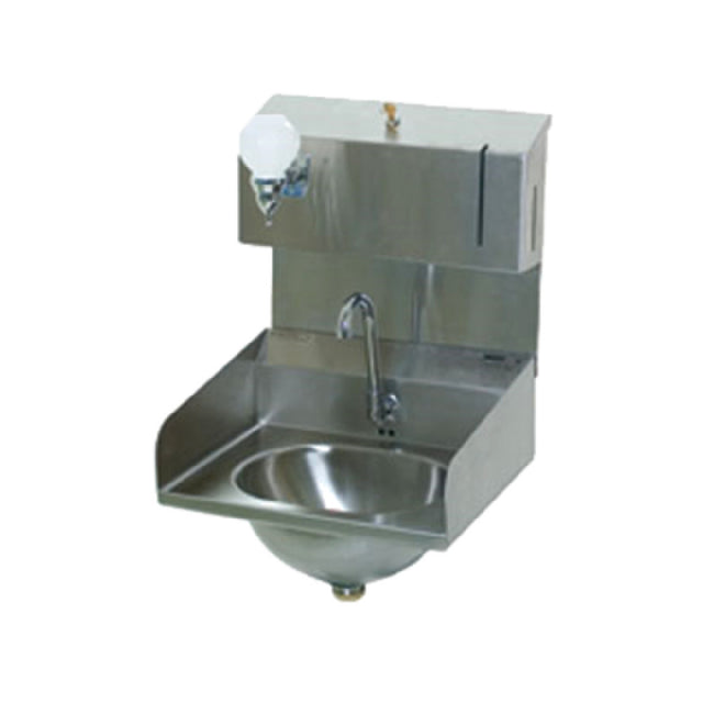 Eagle HSA-10-FDPE-LRS-2X Hand Sink Wall Mount 13-1/2" Wide X 9-3/4" Front-to-back X 6-3/4" Deep Bowl