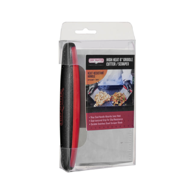 Chef Master 90263 Heavy Duty 6" High Heat Griddle Scraper