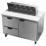Beverage Air SPED48HC-10-2 Sandwich Top Refrigerated Counter Two-section 48"W
