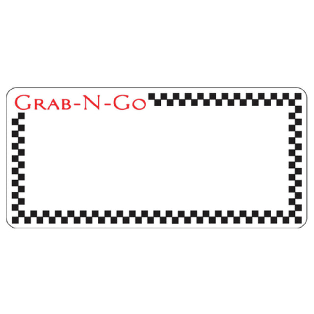 Hubert 90438 - Laser Labels, "Grab-N-Go", 3-1/2" X 1-5/8"H