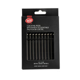 TableCraft Products 12258 - Cocktail Picks, Set Of 12,0.3125" X 0.3215" X 4.25", Gunmetal