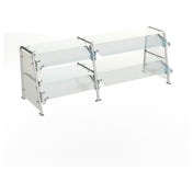 Duke TS462DD-88 Contemporary Food Shield 87-1/2"W X 20"D X 26-1/8"H Adjustable From Full-service To Self-service Guard