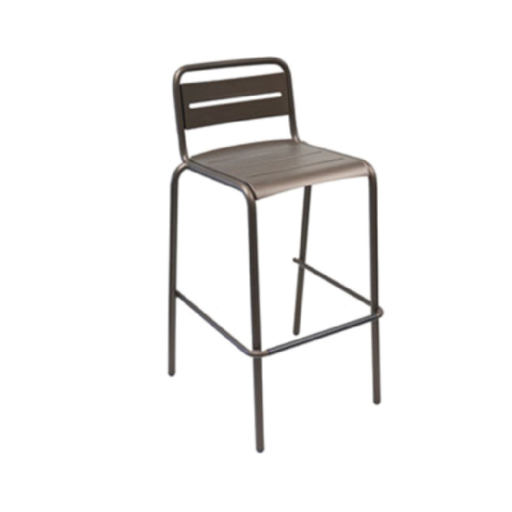 Emuamericas, Llc E164N-61 - Star Stacking Barstool, Outdoor/indoor, Steel Ladder Back