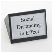 American Metalcraft SIGNSD Social Distance Sign Triangular 3"W X 1-3/4"H