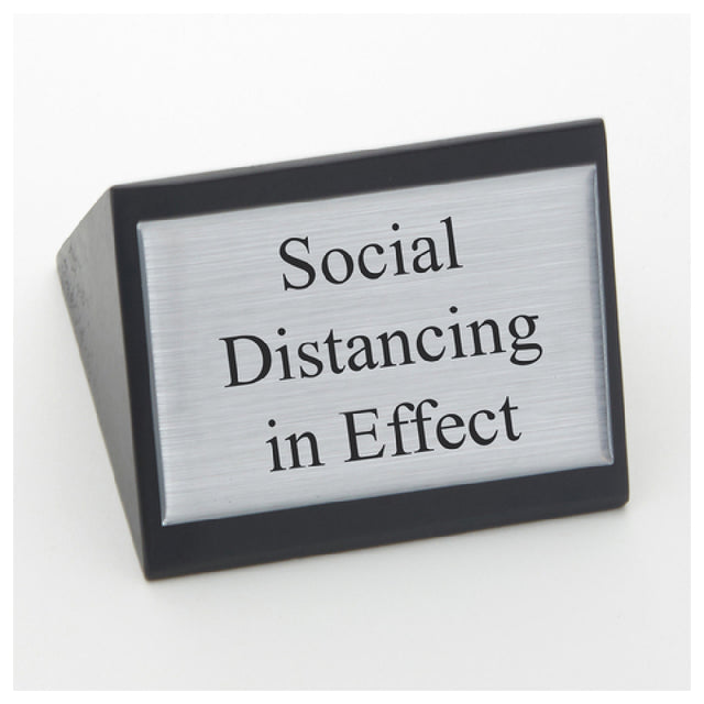 American Metalcraft SIGNSD Social Distance Sign Triangular 3"W X 1-3/4"H
