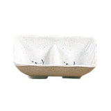 Thunder Group 0002BB Divided Sauce Dish 1 Oz. 3-5/8" X 2-3/4"