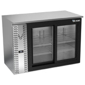 Victory VBBN48HC-GS-S - Back Bar Refrigerator, Two-section, 48"W X 25-1/4”D X 34"H