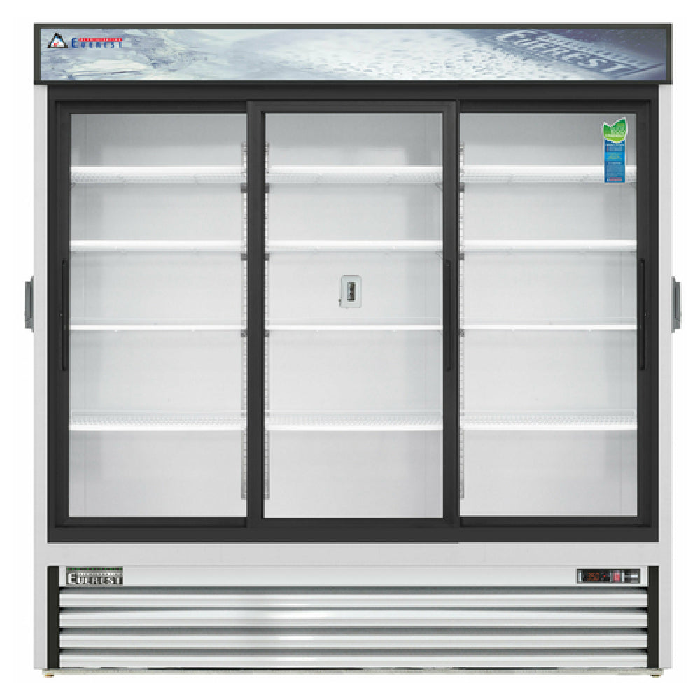 Everest Refrigeration EMGR69C Reach-In Glass Door Chromatography Refrigerator Three-section
