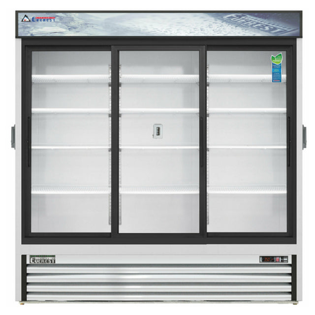 Everest Refrigeration EMGR69C Reach-In Glass Door Chromatography Refrigerator Three-section