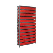 Quantum 1275-701_GRAY - Shelving Unit, 12"D X 36"L X 75"H, Heavy Duty