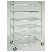 Hubert 38430 - Cooling & Drying Rack, 6-tier, Mobile