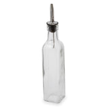 Royal ROY C 08 - Cruet, 8 Oz., Square Glass With Stainless Steel Lid