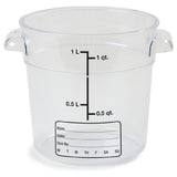 Carlisle 1076107 Carlisle StorPlus™ Food Storage Container 1 Qt. Round