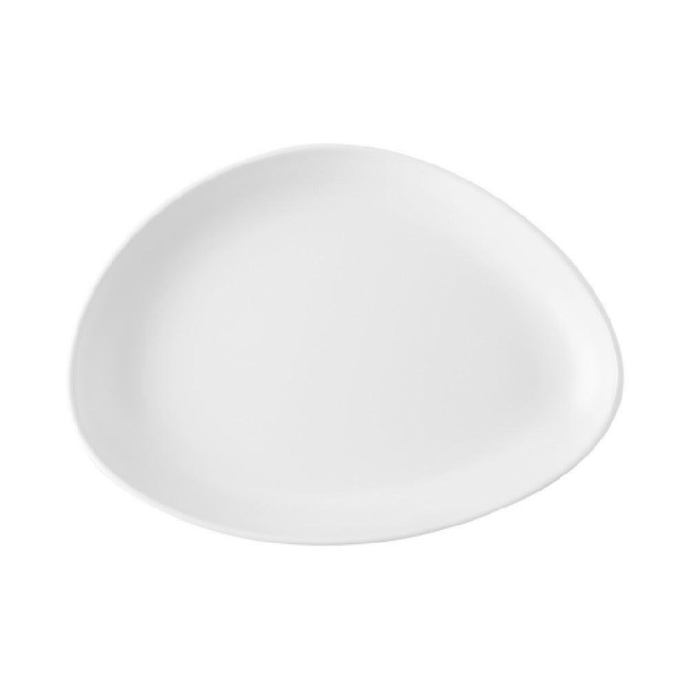 CAC China XSTN-9-W Shelton Plate 8-7/8"W X 6-1/2"D X 1-1/8"H Triangular