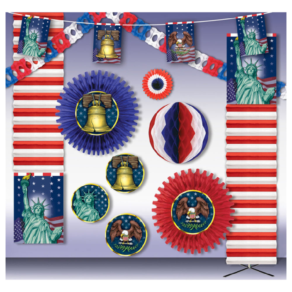 Hubert 11485 - Decoration Kit, Spirit Of America, 3000 Sq. Ft.