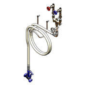 T&S Brass B-1451-01 Washdown Faucet Wall Mount Stainless Steel Thermometer