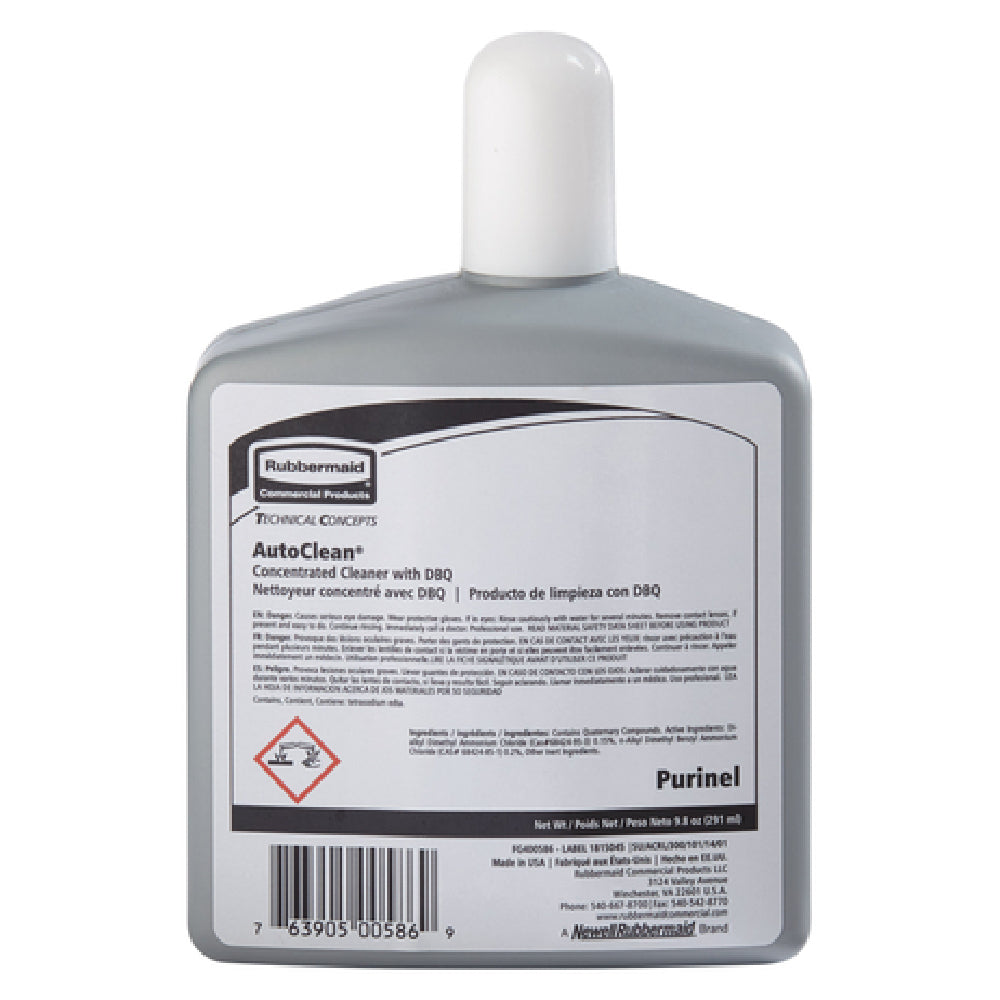Rubbermaid FG400586 TC AutoClean® Refill 9.8 Oz. Purinel® Drain Maintainer And Cleaner (sold In Case Quantities Only)