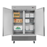 Koolmore RIR-2D-SS - Refrigerator, Reach In, Two-section