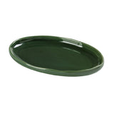Yanco GG-210 Green Gem Plate 10-1/4"W X 6-3/4"D X 1-1/4"H Oval