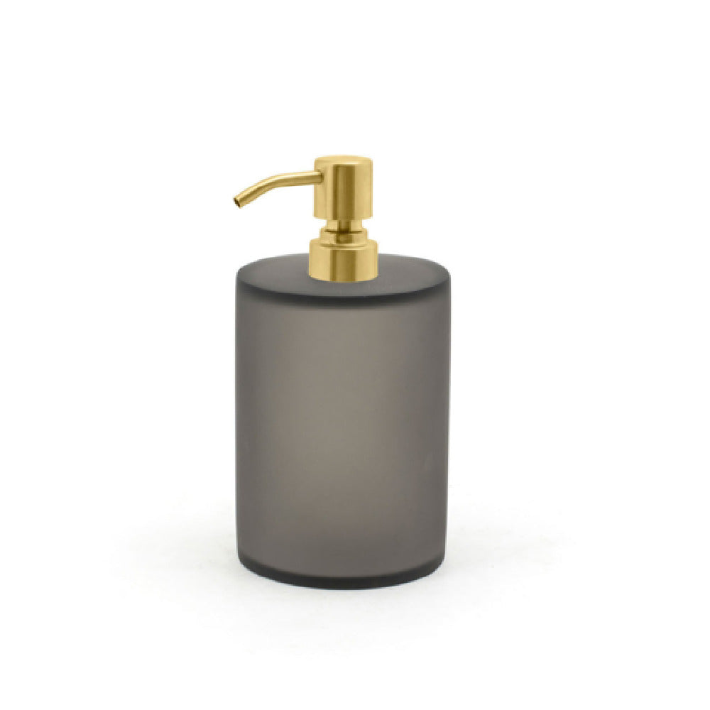 FOH RSP029GYR22 28oz Nassau Pump Smoke With Matte Brass Top Includes One RSP006GYR22-BTM 28oz Nassau Pump Base Smoke