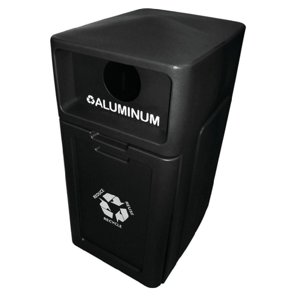 Hubert 38108 - Recycle Bin, "Aluminum", 39 Gallon