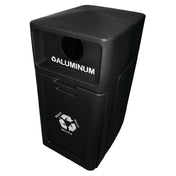 Hubert 38108 - Recycle Bin, "Aluminum", 39 Gallon