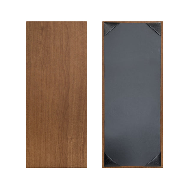 Risch SHERWOOD-1V 4.25X11 Sherwood Hardback Faux-wood Menu Cover (specify Color)