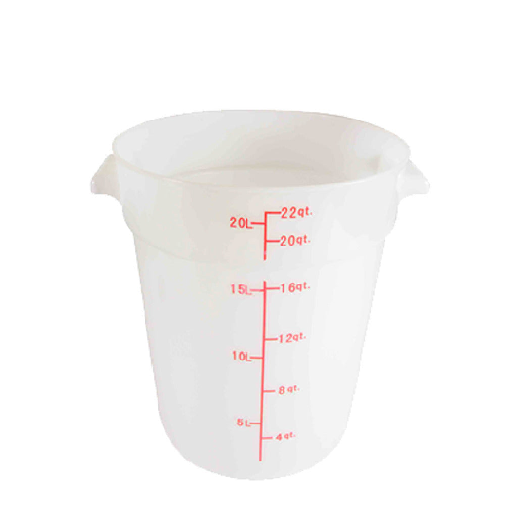Thunder Group PLRFT322PP Food Storage Container 22 Quart Round