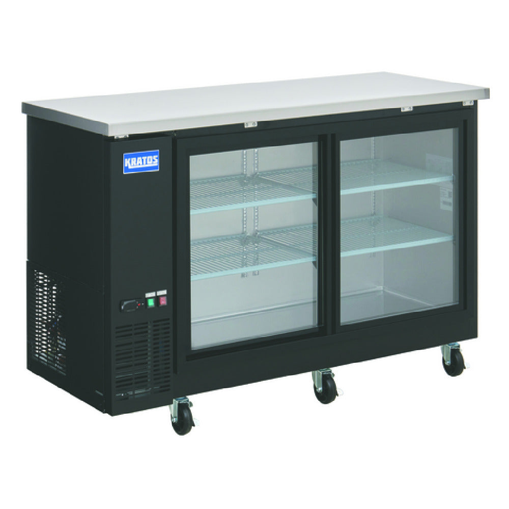 Hubert 219893 - Kratos Back Bar Refrigerator, 17.3 Cu. Ft., 60-3/4"W X 24-2/5"D X 36-1/4"H