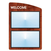 Hubert 86928 - Menu Board, 2-pocket, Wall-mount