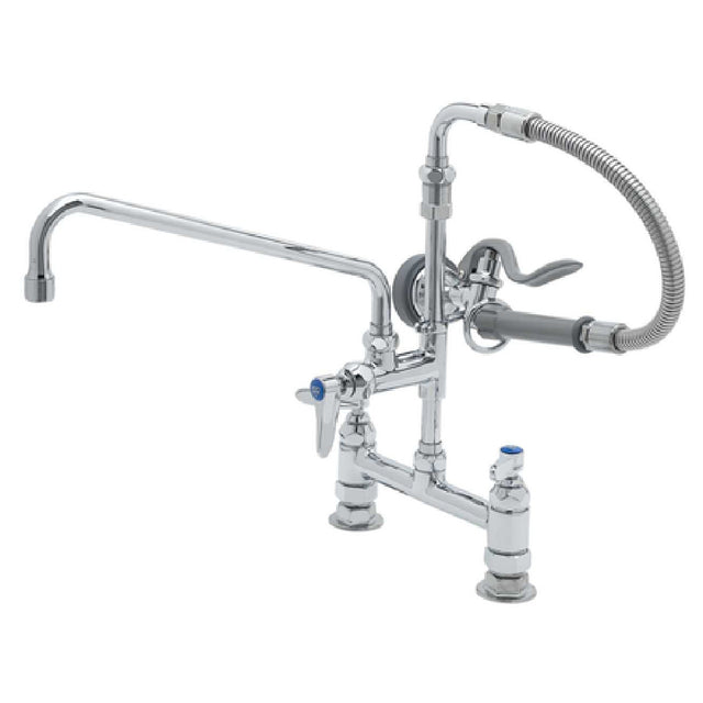 T&S Brass B-0178 Spray Assembly 8" Centers Deck Mount Base