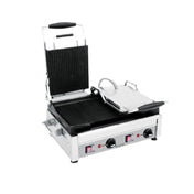 Eurodib SFE02365240 Panini Grill Double Ribbed Top & Bottom