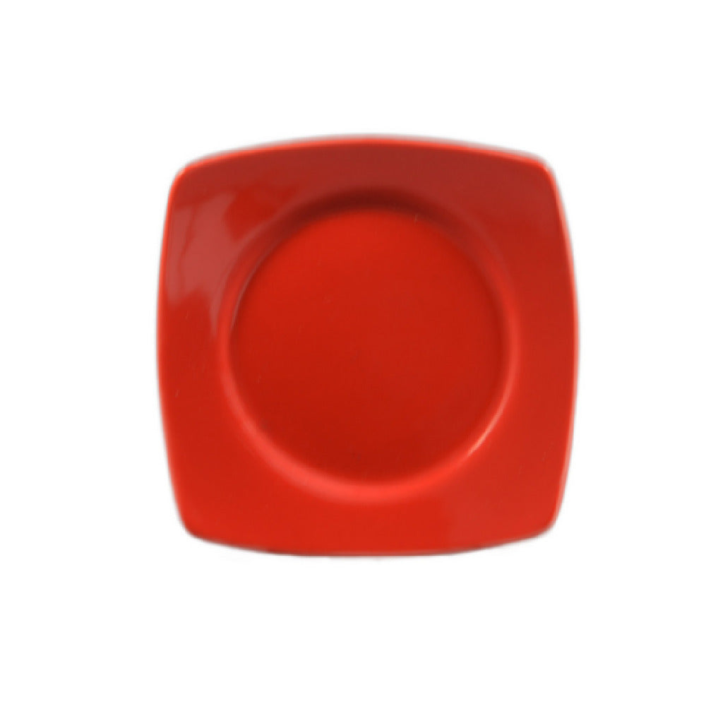 CAC China R-SQ6-R Clinton Plate 6-7/8"L X 6-7/8"W X 3/4"H Round In Square