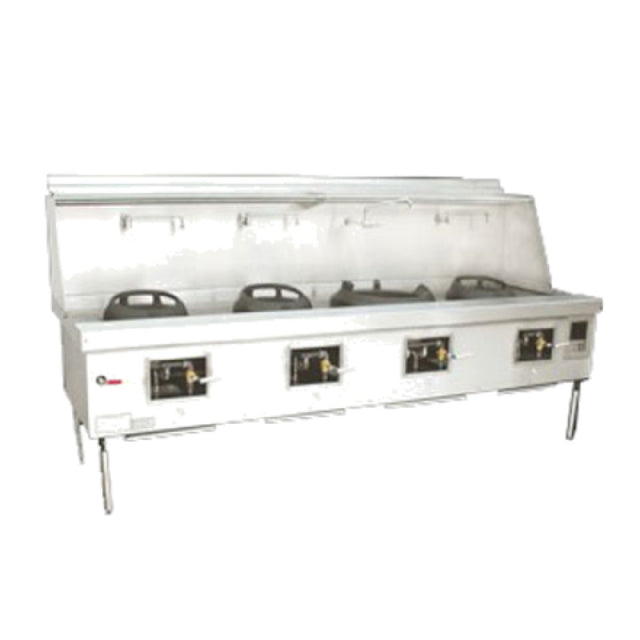 Town M-4-STD MasterRange® Wok Range Gas (4) Cast Iron Brick Lined Chamber