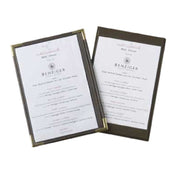 Menu Solutions K22BD_BURGUNDY Menu Board Holds 4-1/4" X 14" Insert Single Panel With 2 Views