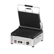 Omcan 42912 (PG-CN-0679-FT) Panini Grill Single 12" X 15" Cooking Surface