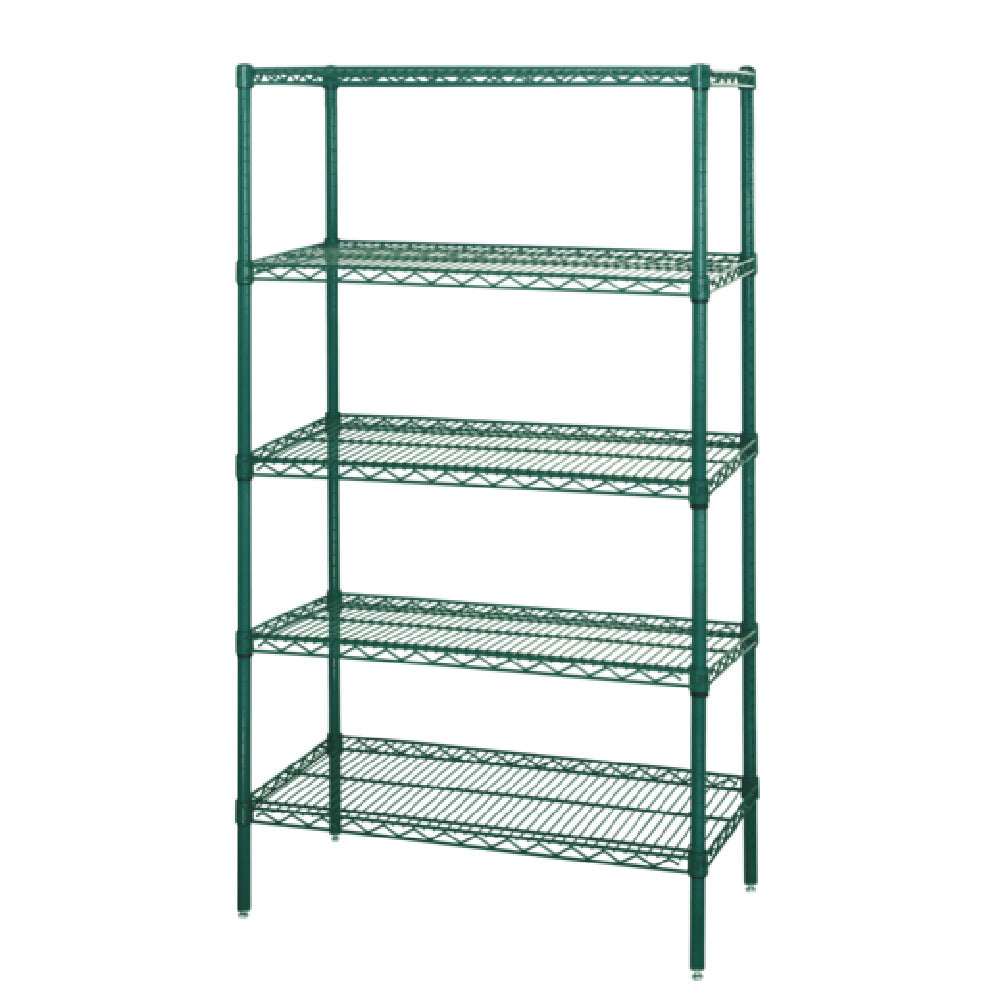 Quantum WR54-1436P-5 Wire Shelving Starter Kit 36"W X 14"D X 54"H 600 800 Lb. Capacity