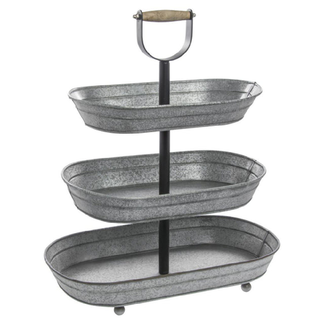 Hubert 35991 - Display Stand, 3-tier, 20" X 11-1/2" X 23"H