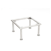 Steelite DW0731664SS Square Riser 6.0"W X 6.0"D X 4.0"H 18/10 Stainless