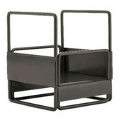 GET Enterprises IR-731-MG Urban Renewal™ Condiment Stand 4-1/2" X 4-1/2" X 5-1/2" Holds (1) 4" X 4" Condiment Bowl