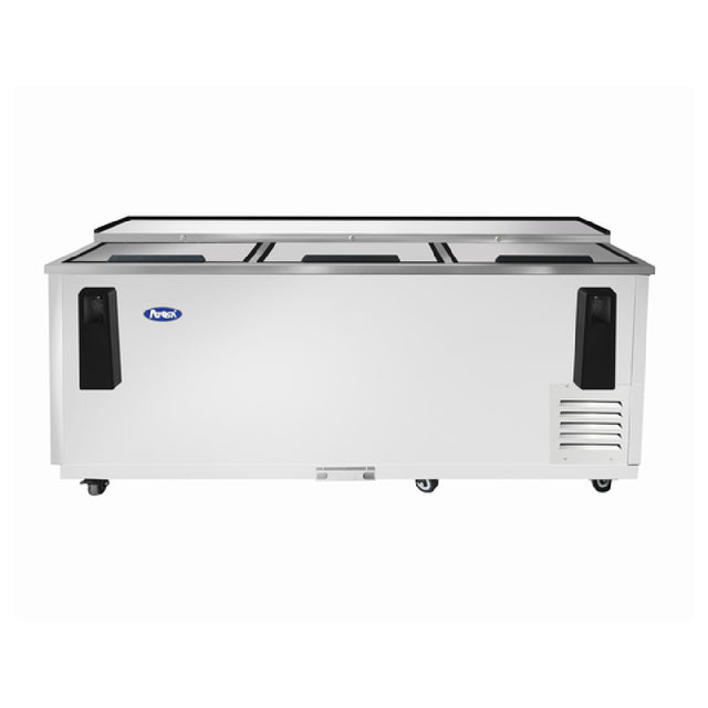 Atosa MBC80GR Atosa Bottle Cooler 80-1/2"W X 26-3/4"D X 38-1/2"H Self-contained Side Mount Refrigeration