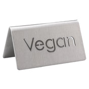 Service Ideas 1C-BF-VEGAN-MOD Beverage ID Tent "Vegan" 1-1/2"H X 3"W