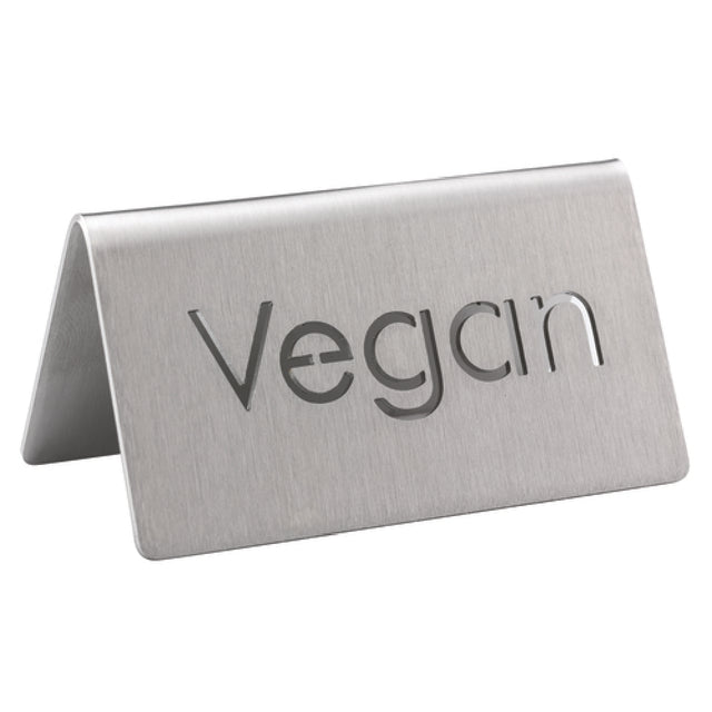 Service Ideas 1C-BF-VEGAN-MOD Beverage ID Tent "Vegan" 1-1/2"H X 3"W