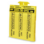 Rubbermaid FG425400YEL Over-the-Spill™ Pad Tablet "Caution Wet Floor" 16-1/2"L X 14"W