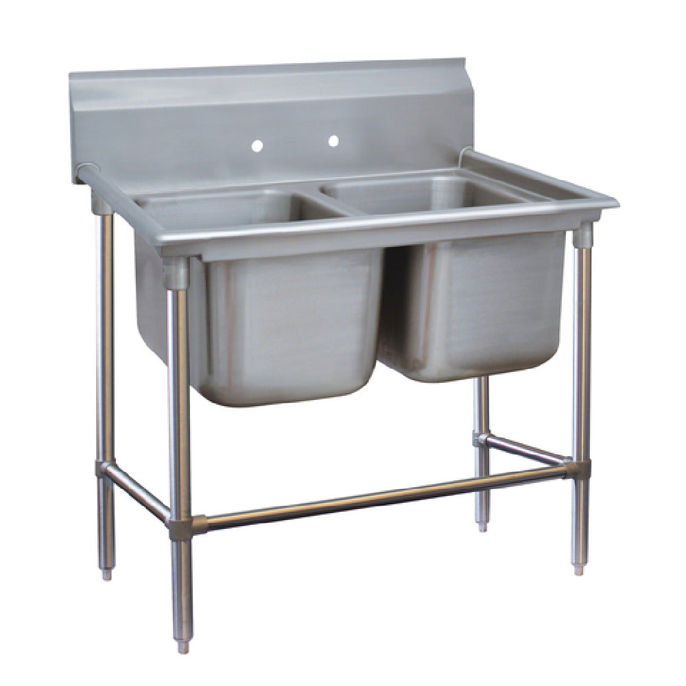 Advance Tabco 94-82-40 Regaline Sink 2-compartment 28" Front-to-back X 20" Wide Sink Compartments